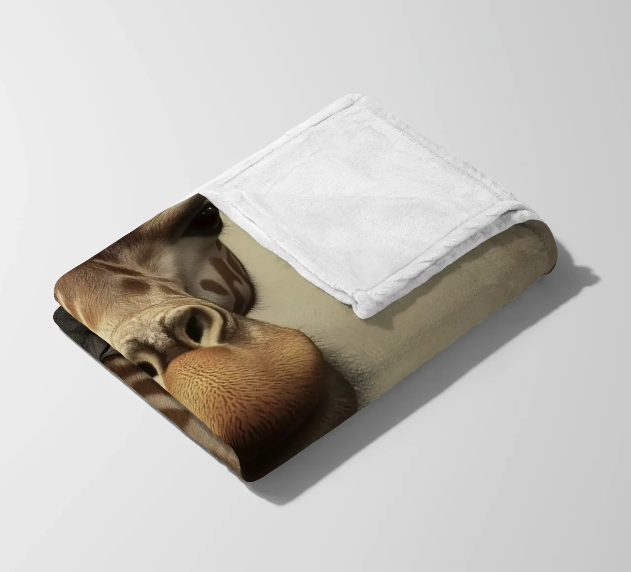 Giraffe in clothes fleece blanket by Imagine