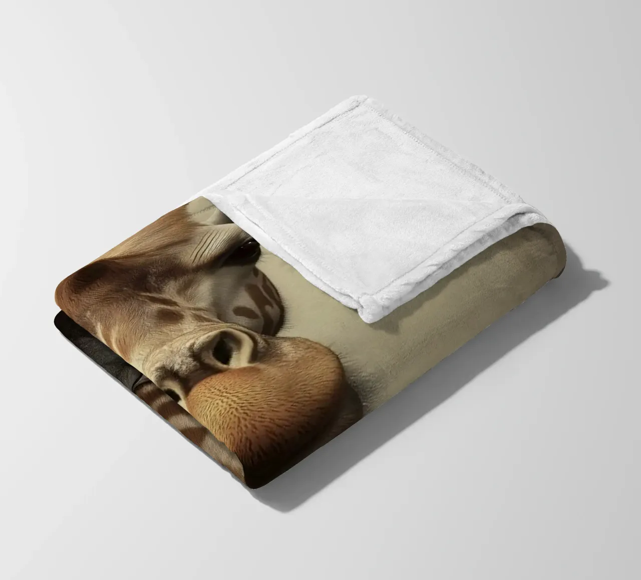Giraffe in clothes fleece blanket by Imagine