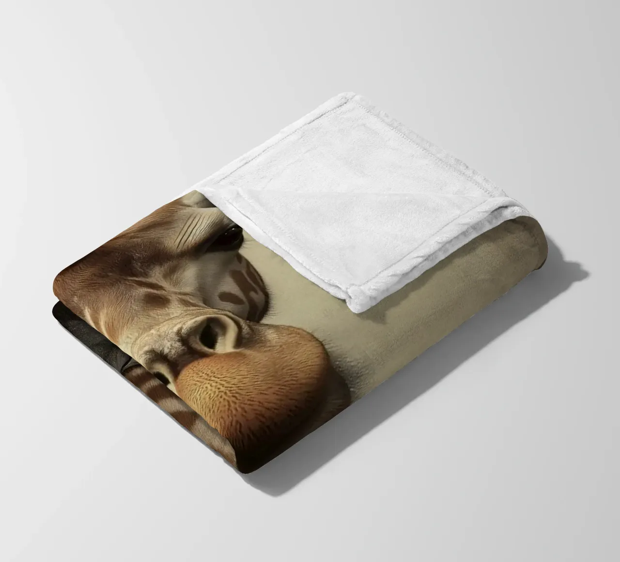 Giraffe in clothes fleece blanket by Imagine