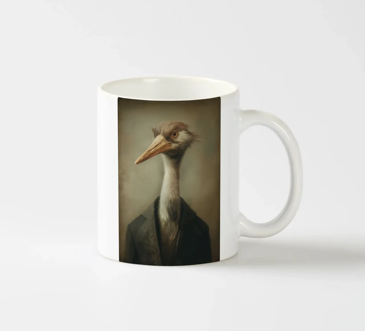 Gru in abbigliamento tazza in ceramica da Imagine