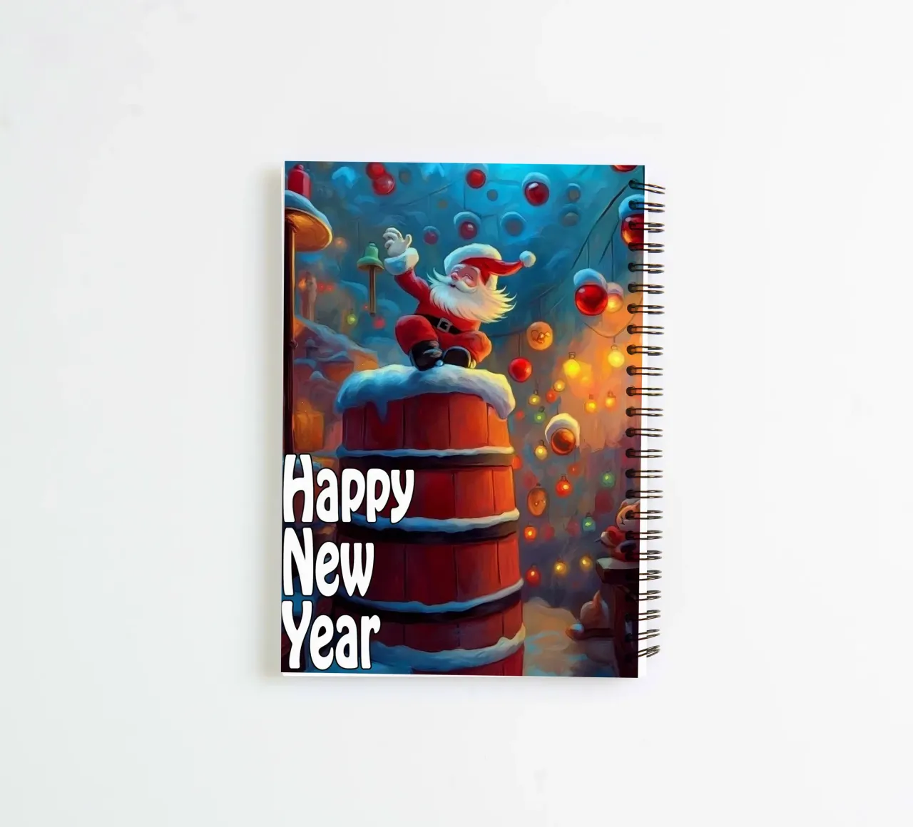 Happy New Year spiral notebook by Motivate-Today