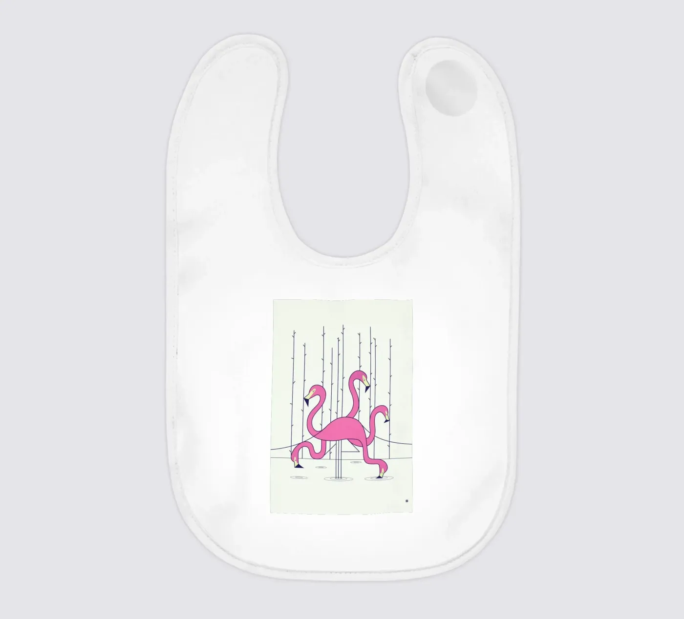 Flamingo Babylätzchen von Ale Giorgini