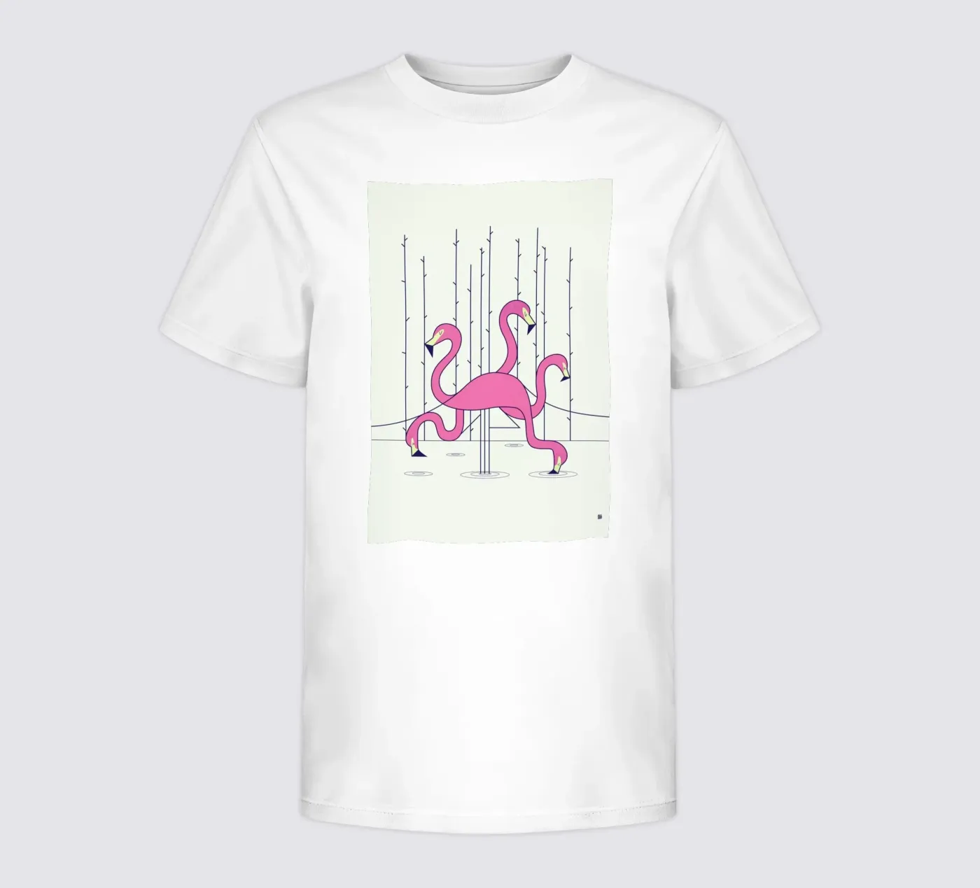 Flamingo kinder t-shirt van Ale Giorgini