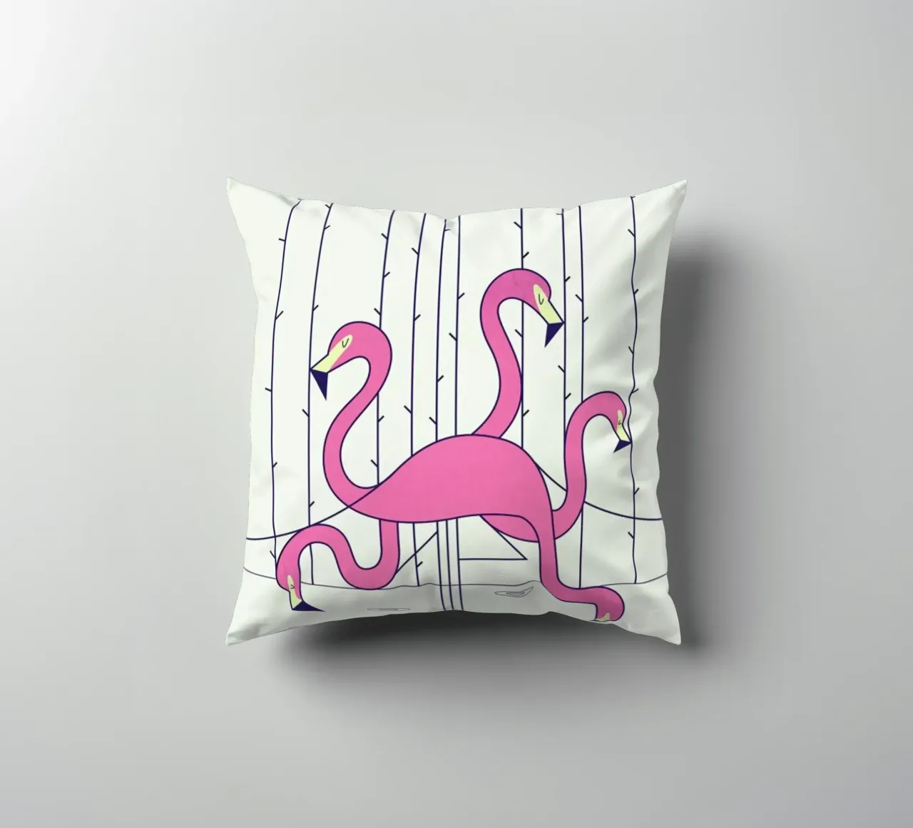 Flamingo cuscino da Ale Giorgini