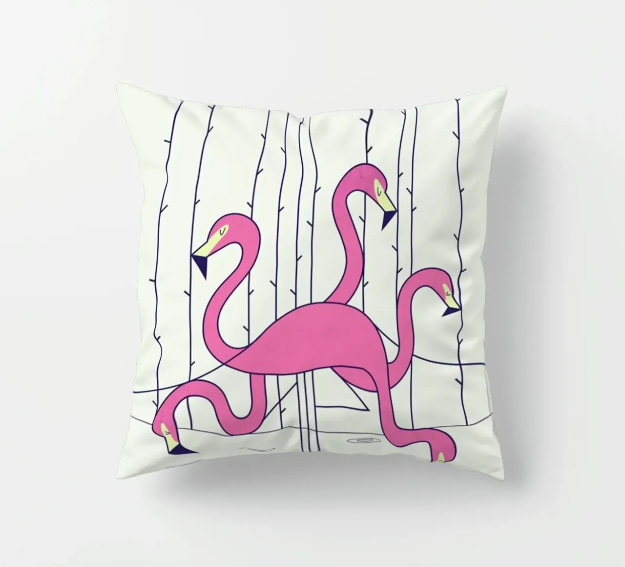 Flamingo cuscino da Ale Giorgini