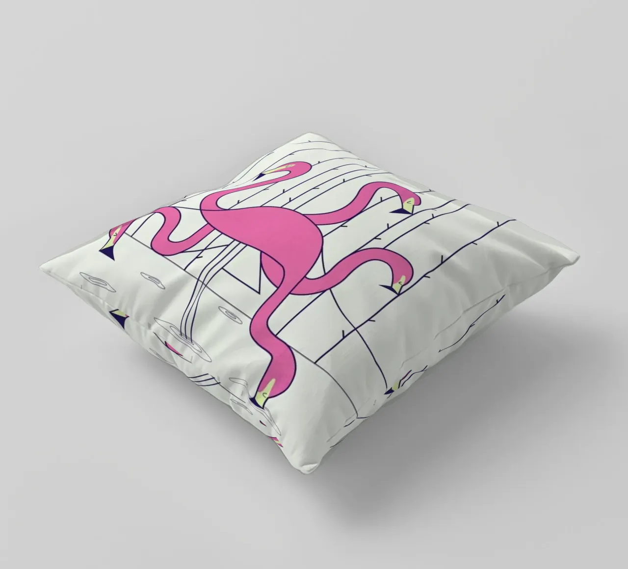 Flamingo cuscino da Ale Giorgini