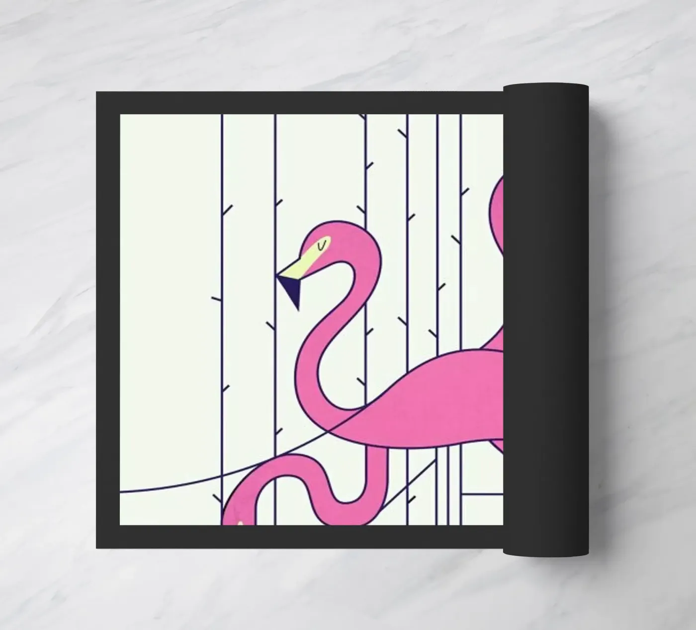 Flamingo Fußmatte von Ale Giorgini