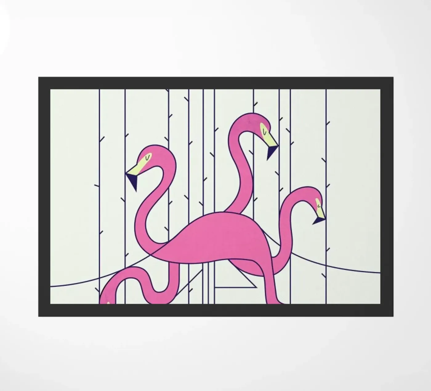 Flamingo Fußmatte von Ale Giorgini