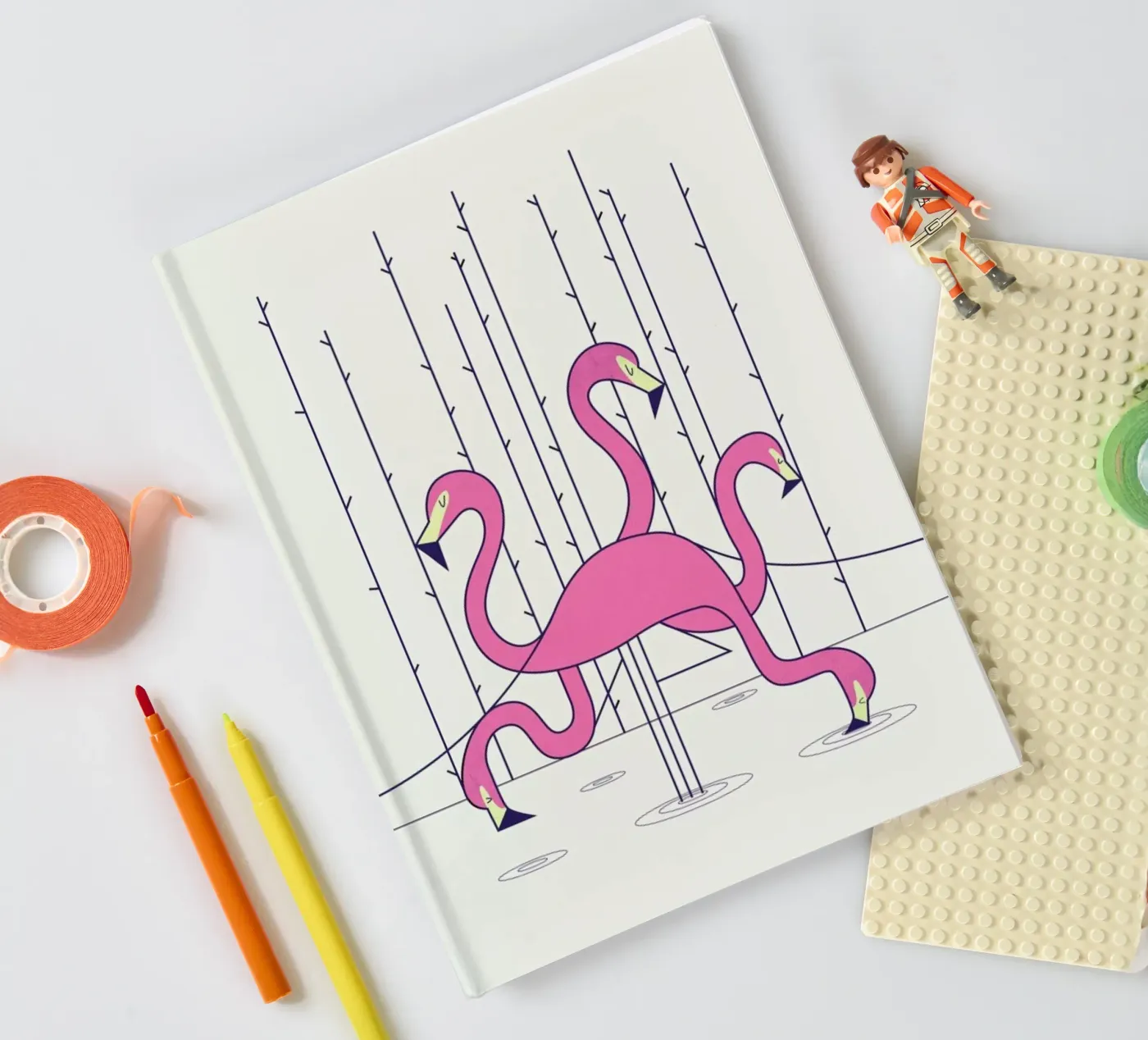 Flamingo notitieboek van Ale Giorgini