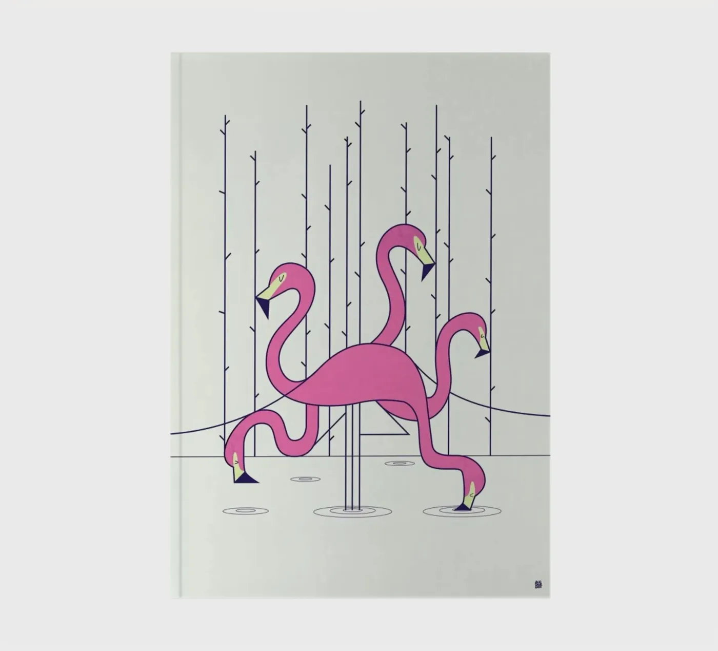 Flamingo notitieboek van Ale Giorgini