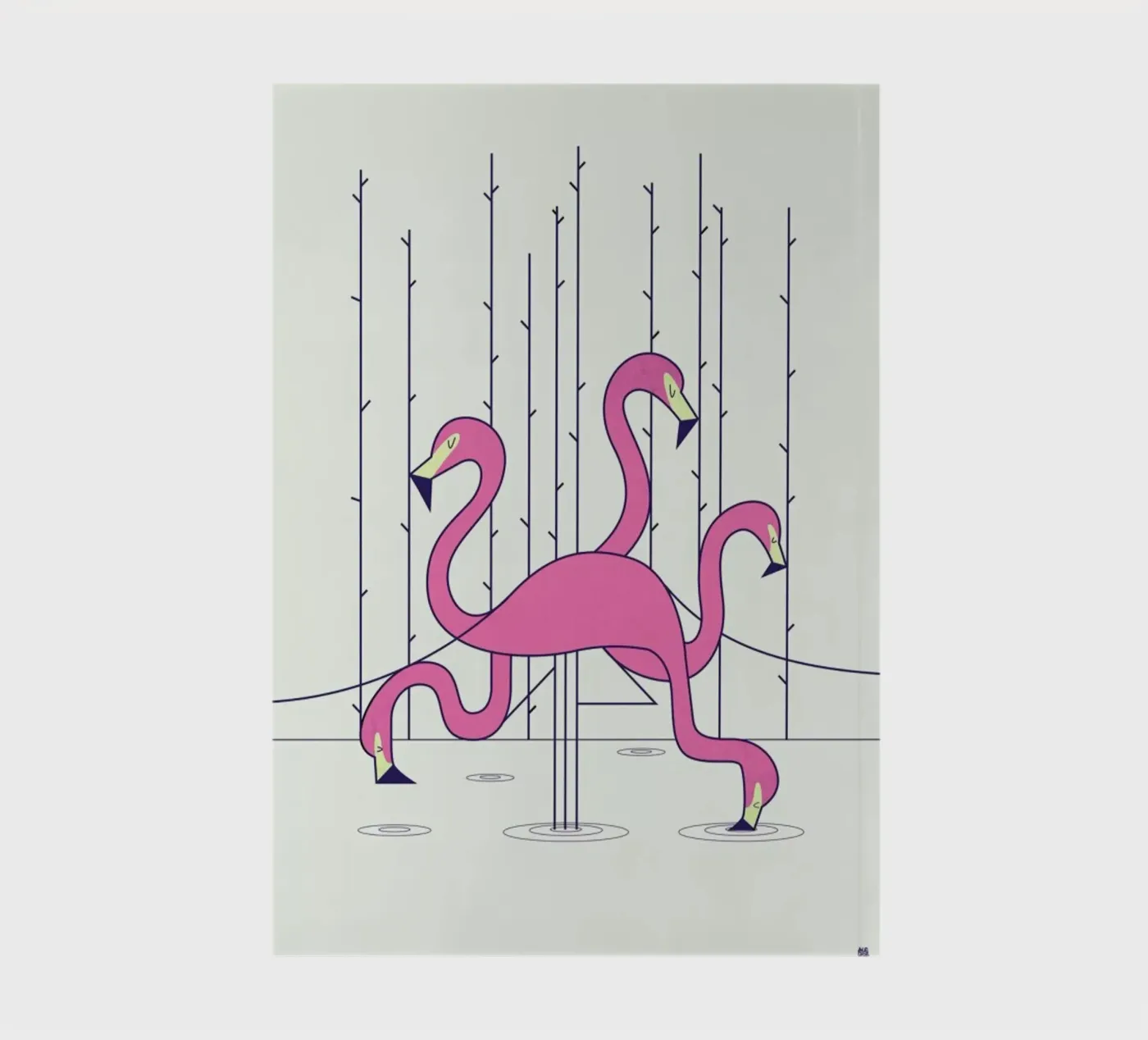 Flamingo notitieboek van Ale Giorgini