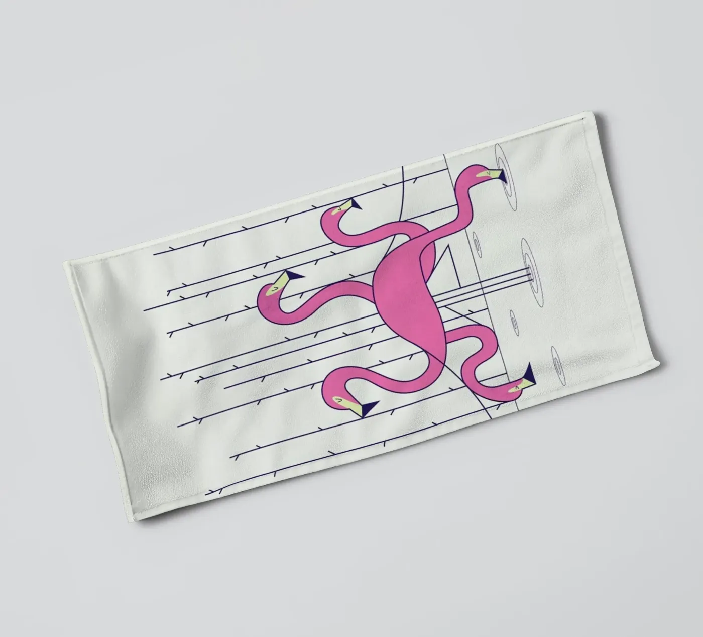 Flamingo badhanddoek van Ale Giorgini