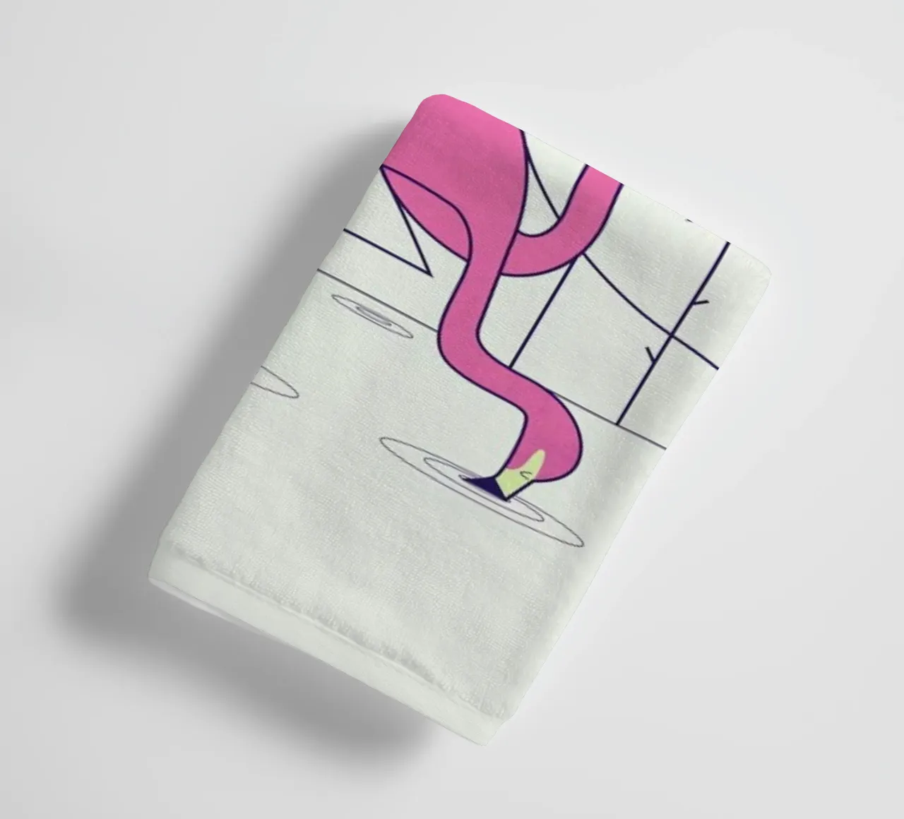 Flamingo asciugamano da bagno da Ale Giorgini