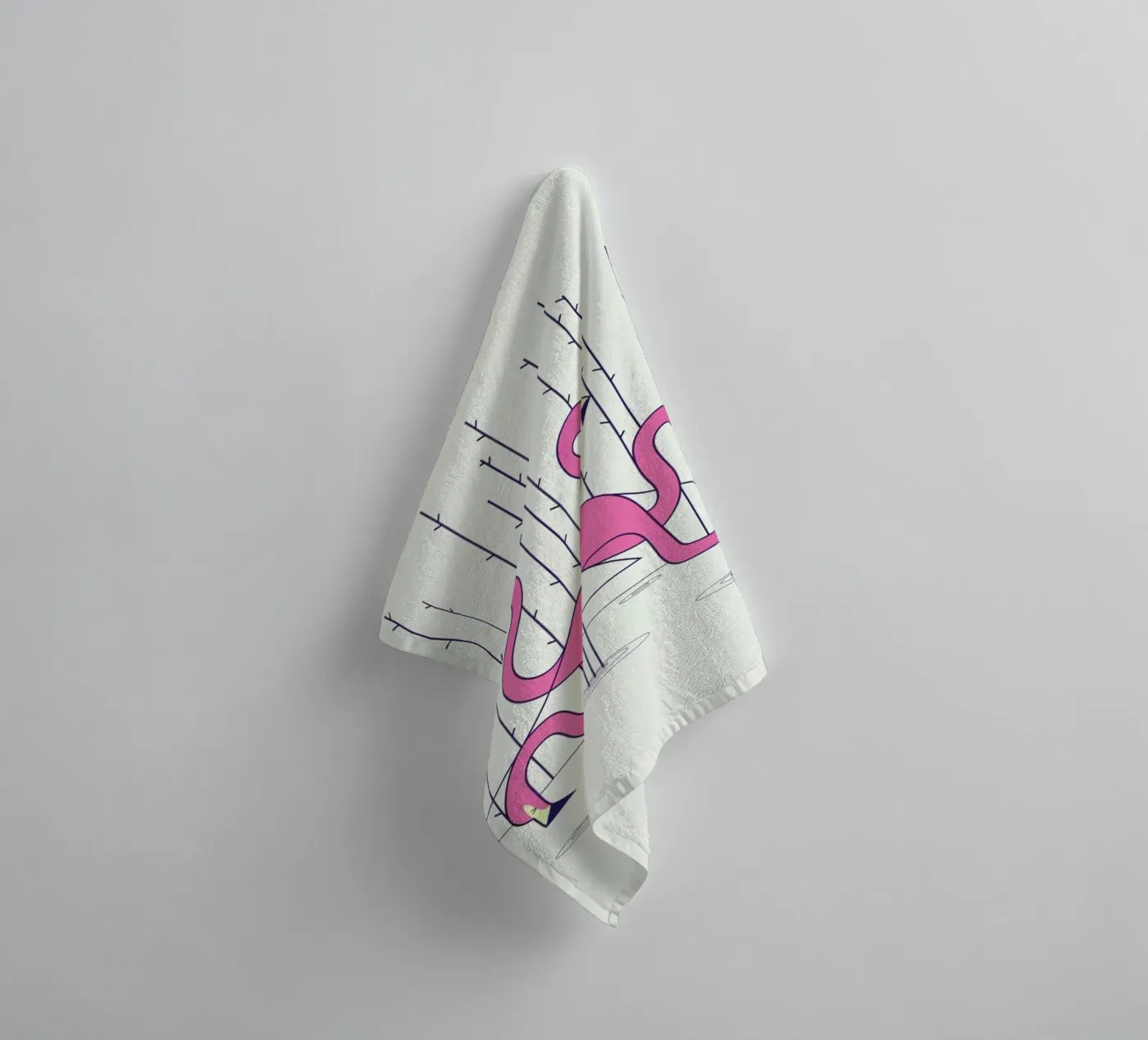Flamingo badhanddoek van Ale Giorgini