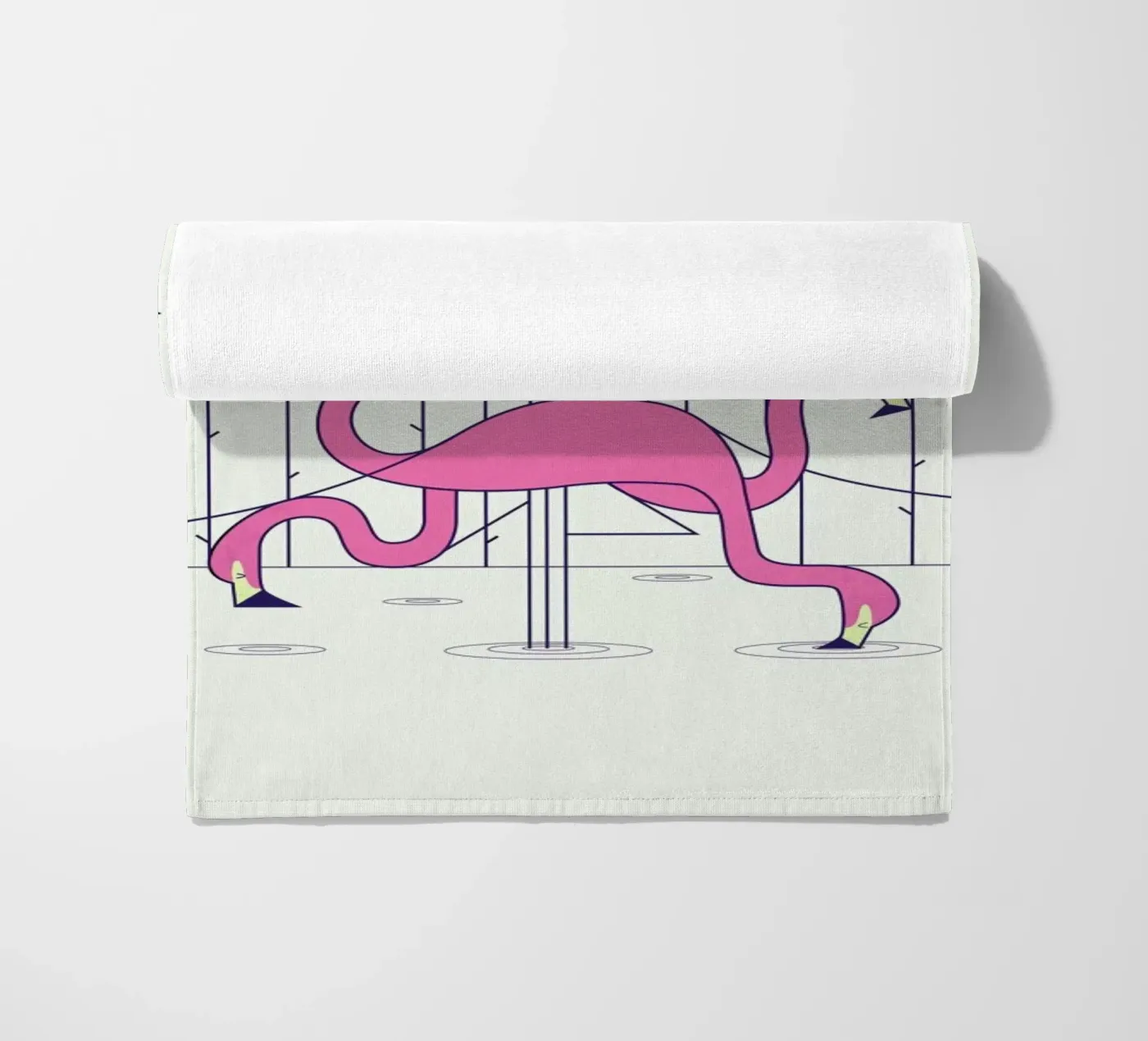 Flamingo strandhanddoek van Ale Giorgini