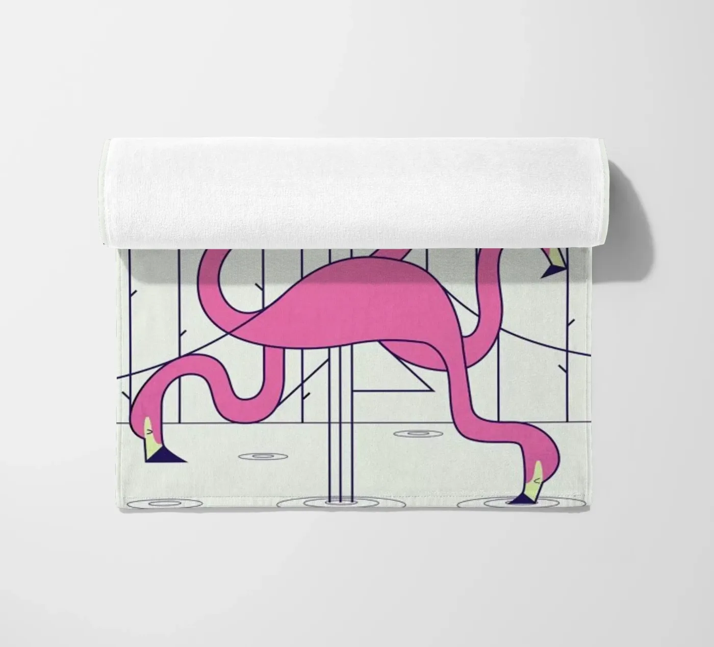 Flamingo strandhanddoek van Ale Giorgini