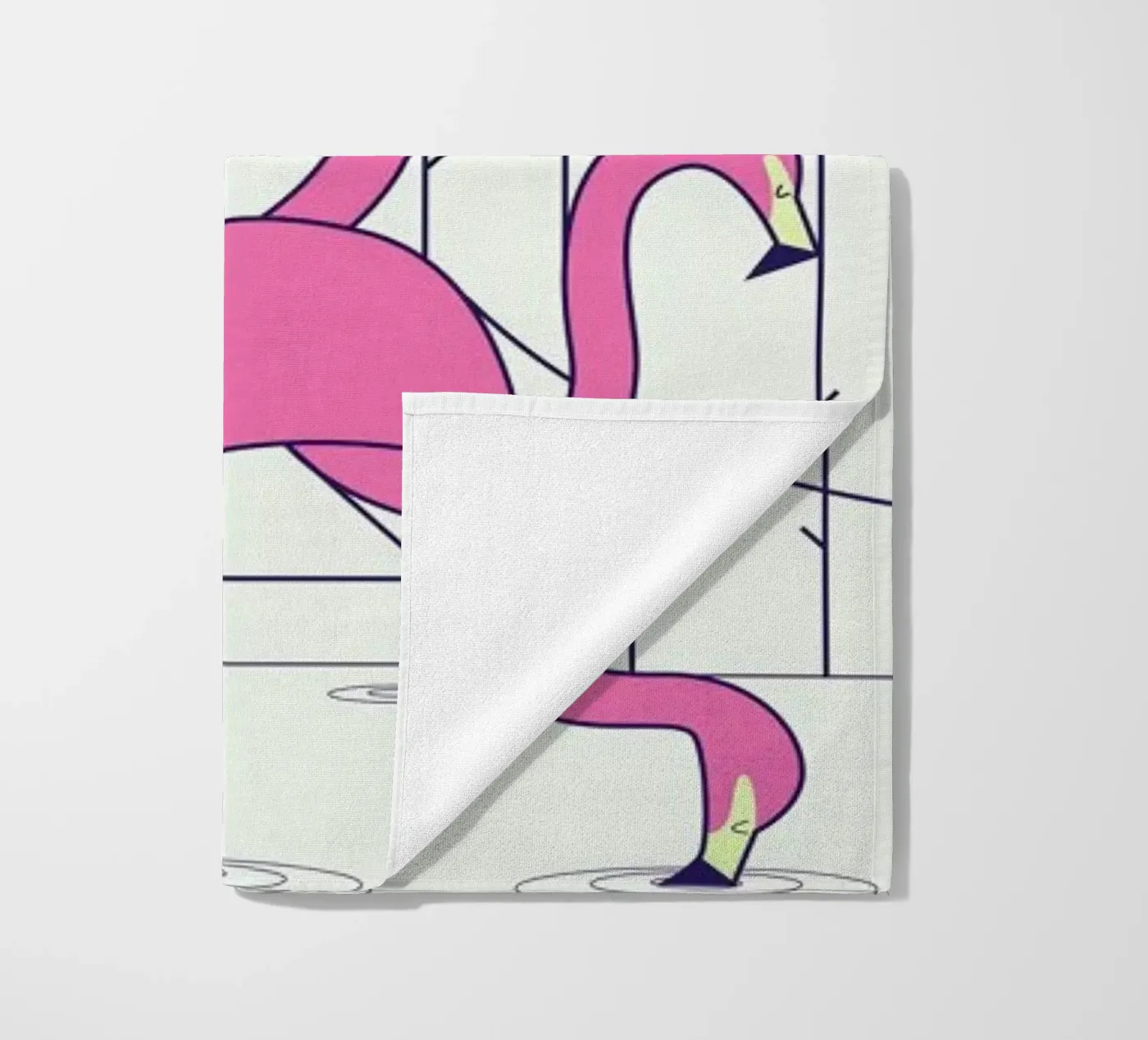 Flamingo strandhanddoek van Ale Giorgini