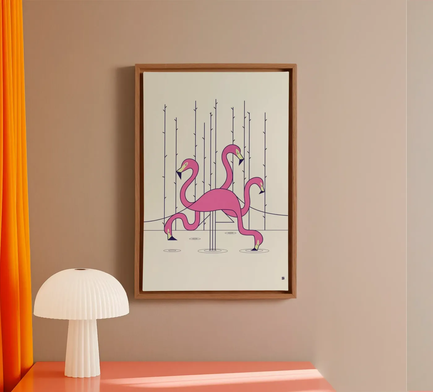 Flamingo tela da Ale Giorgini