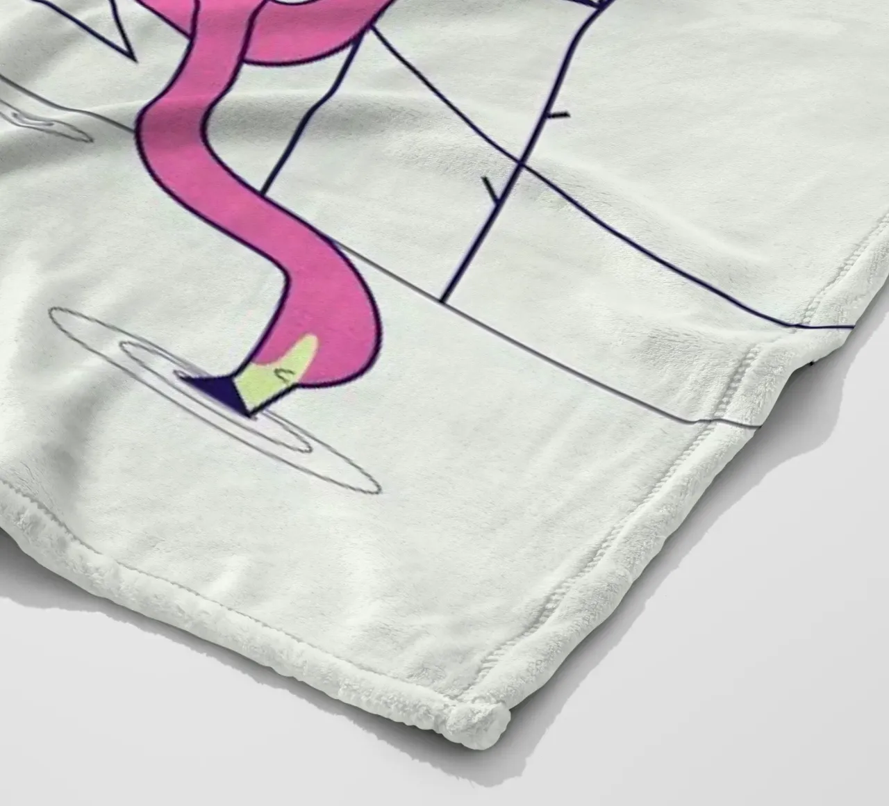 Flamingo coperta in pile da Ale Giorgini