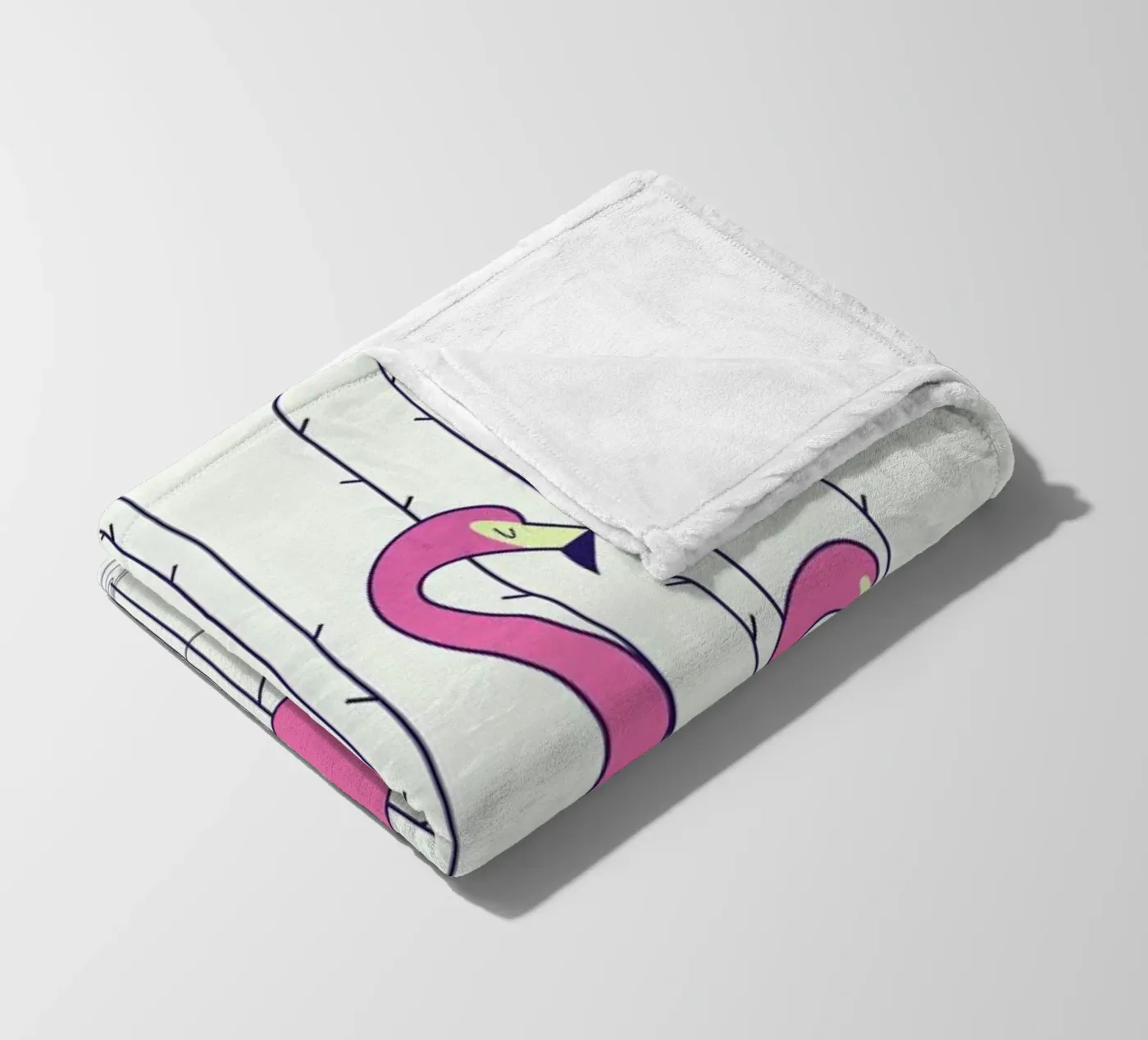 Flamingo Fleecedecke von Ale Giorgini