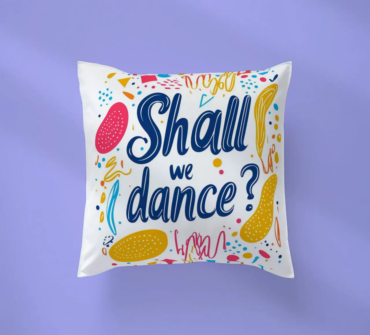 Shall we dance ? 1 decorative cushion by Art Typo Essentiel