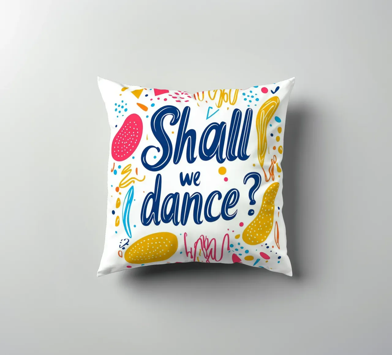 Shall we dance ? 1 decorative cushion by Art Typo Essentiel
