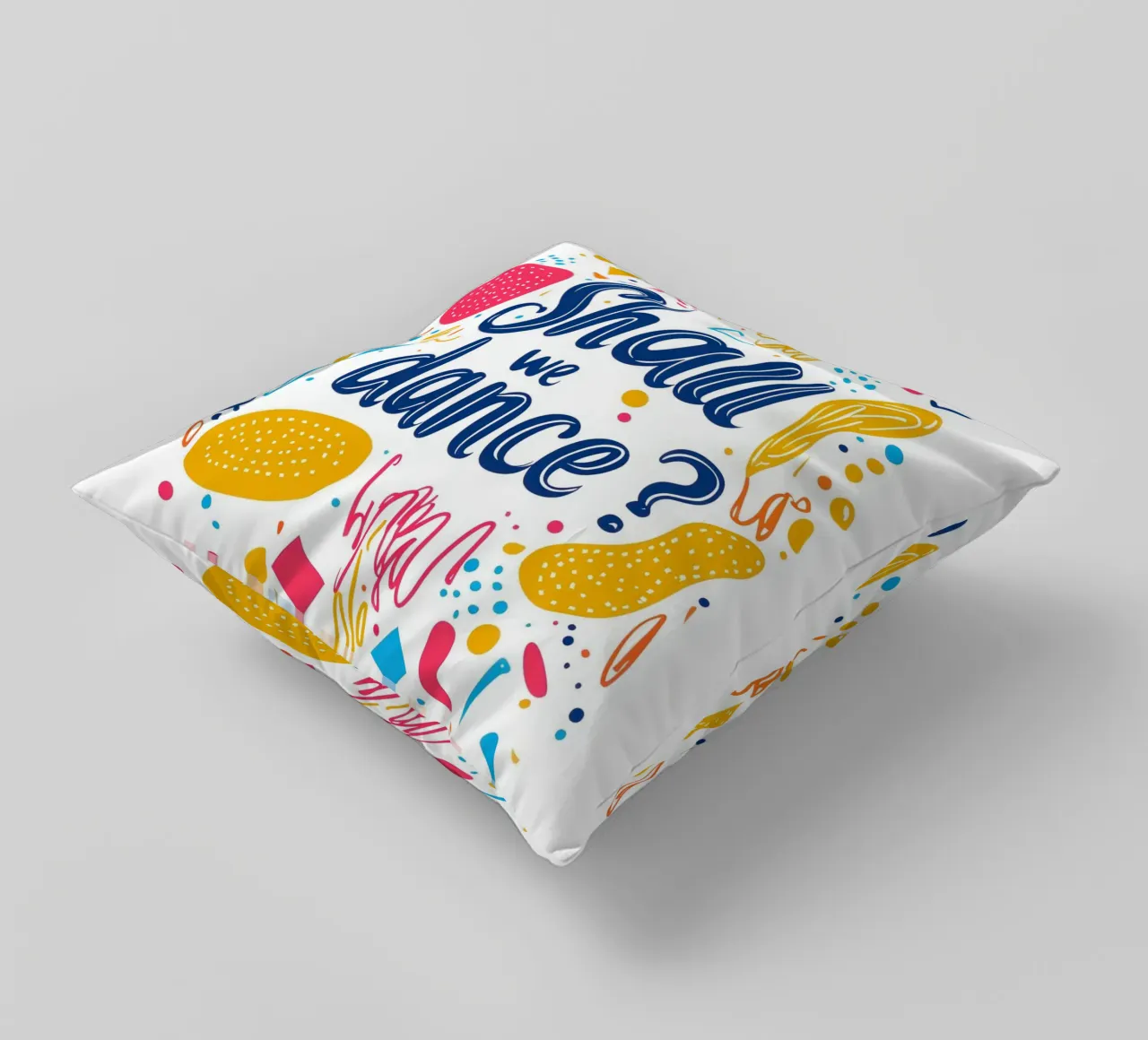 Shall we dance ? 1 decorative cushion by Art Typo Essentiel