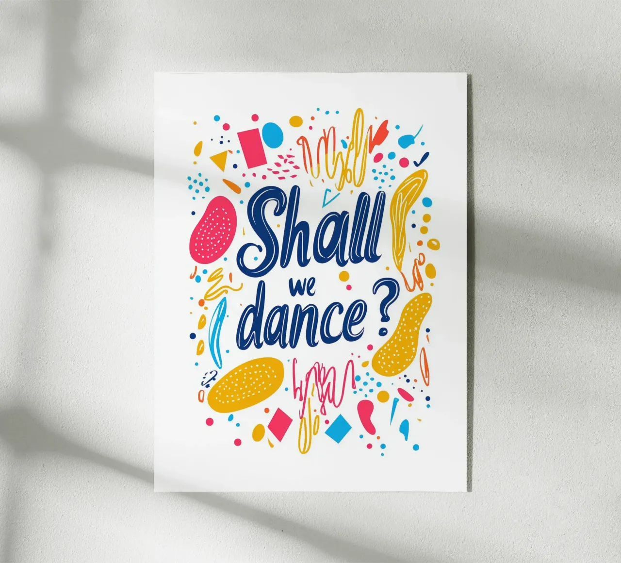 Shall we dance ? 1 plexiglass da Art Typo Essentiel