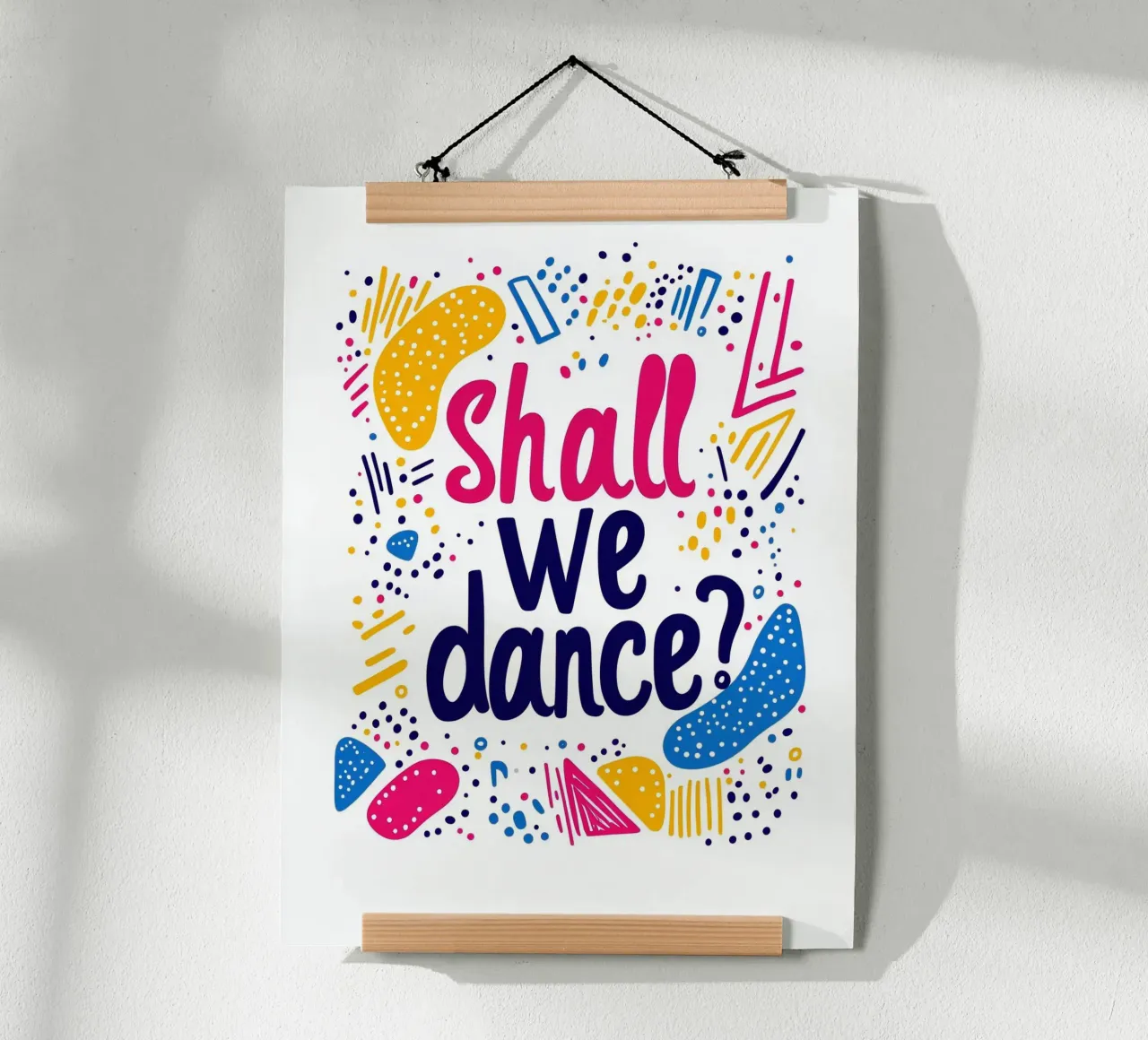 Shall we Dance ? - 2 poster with plastic frame by Art Typo Essentiel