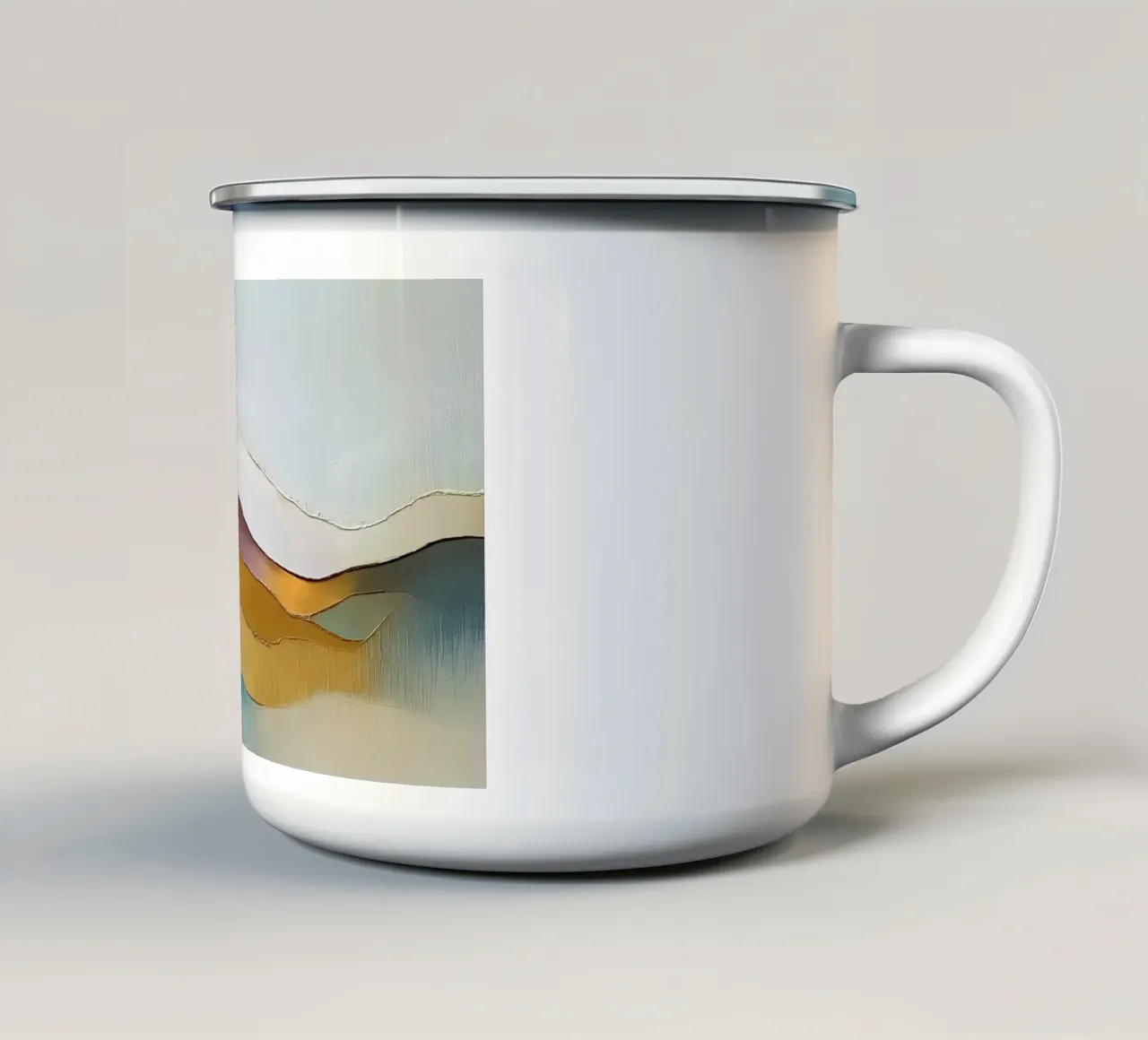 Paesaggio astratto tazza in smalto da Imagine