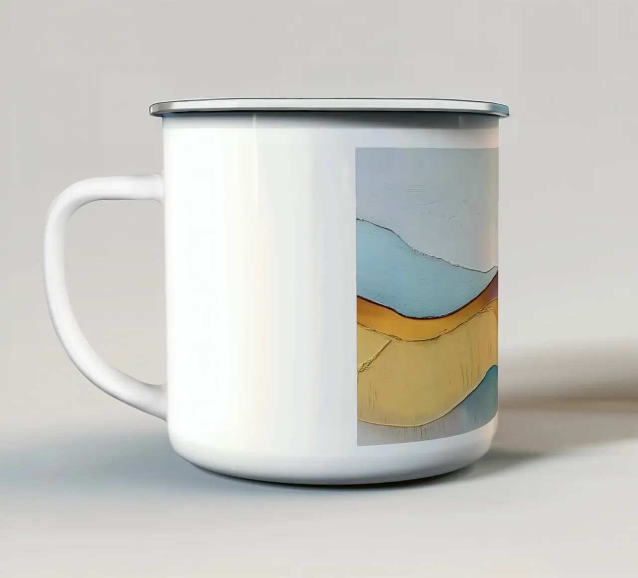 Paesaggio astratto tazza in smalto da Imagine
