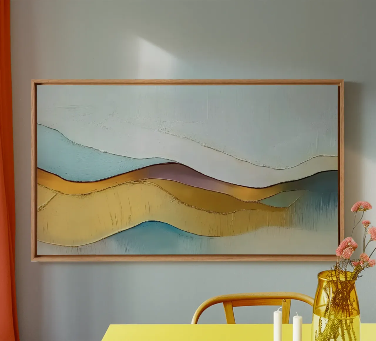 Abstract landschap canvas van Imagine