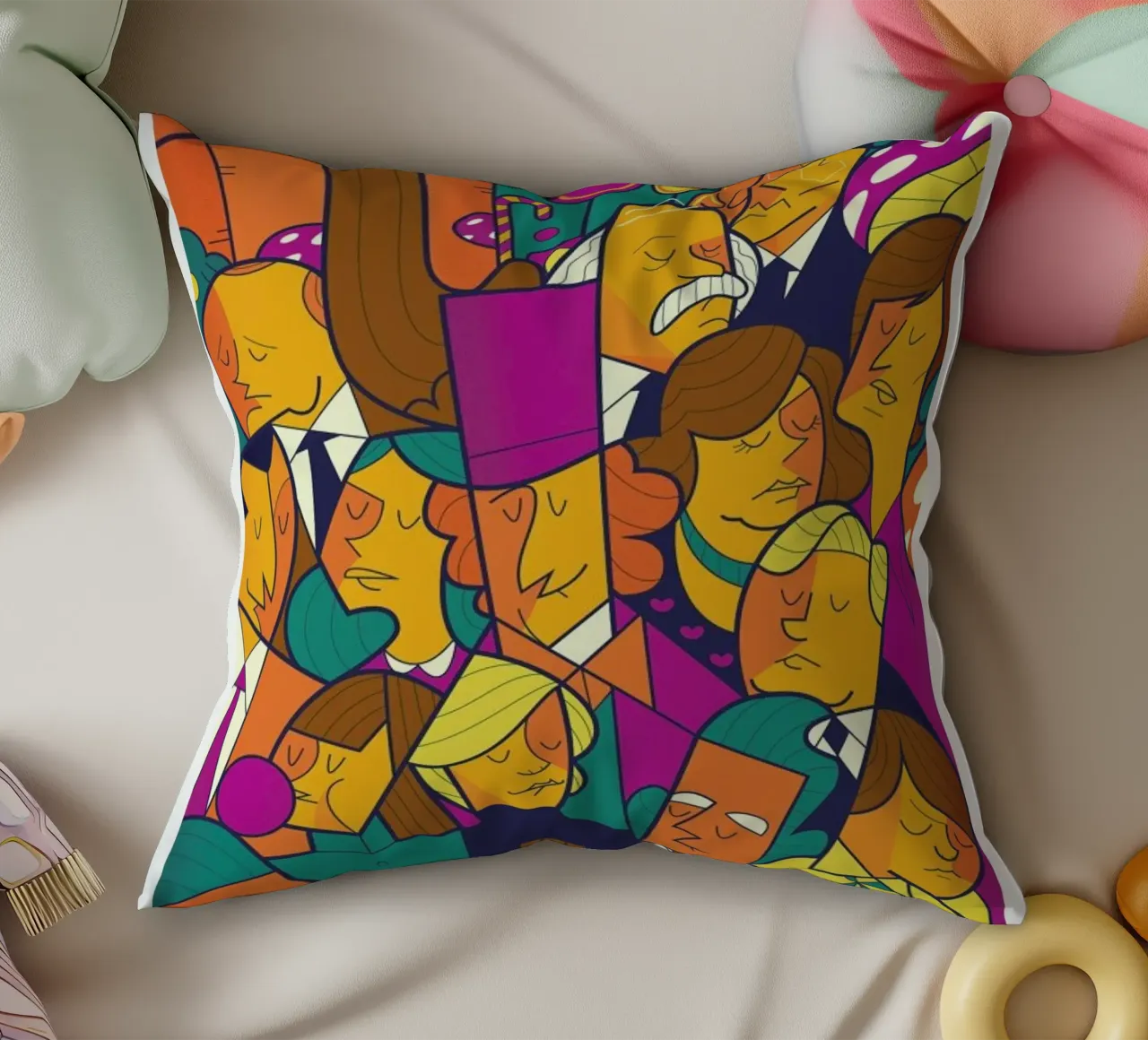 Willy Wonka cuscino da Ale Giorgini
