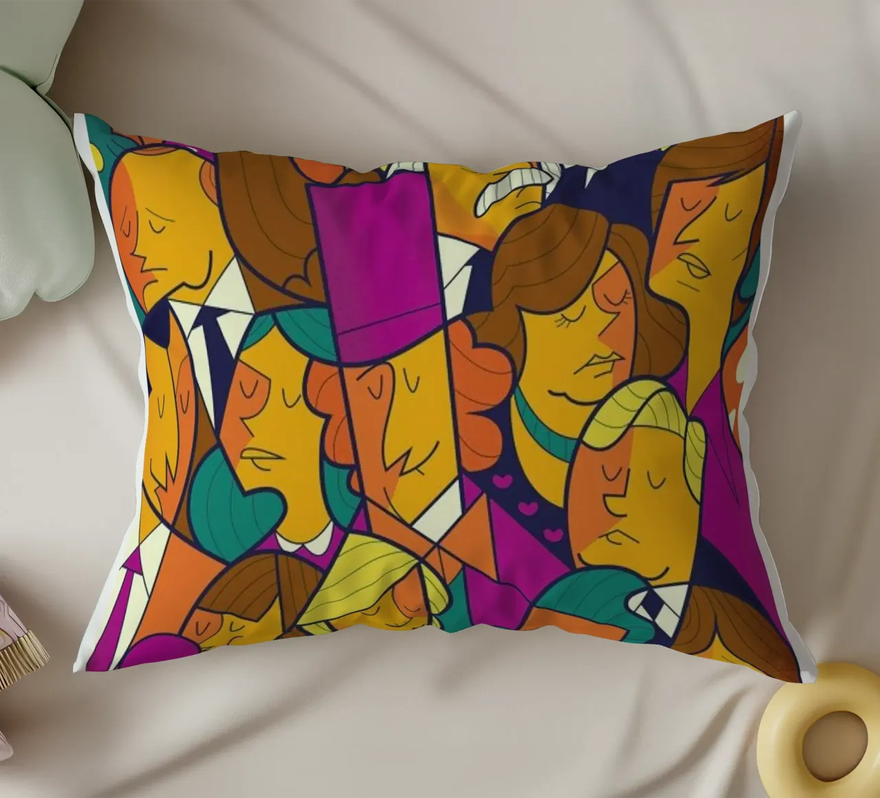 Willy Wonka cuscino da Ale Giorgini