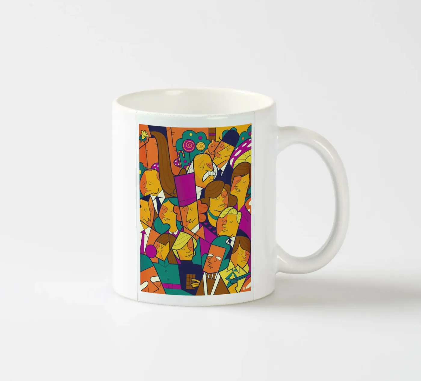 Willy Wonka ceramic mug by Ale Giorgini