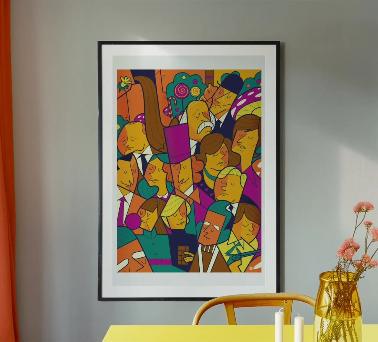 Willy Wonka poster da Ale Giorgini