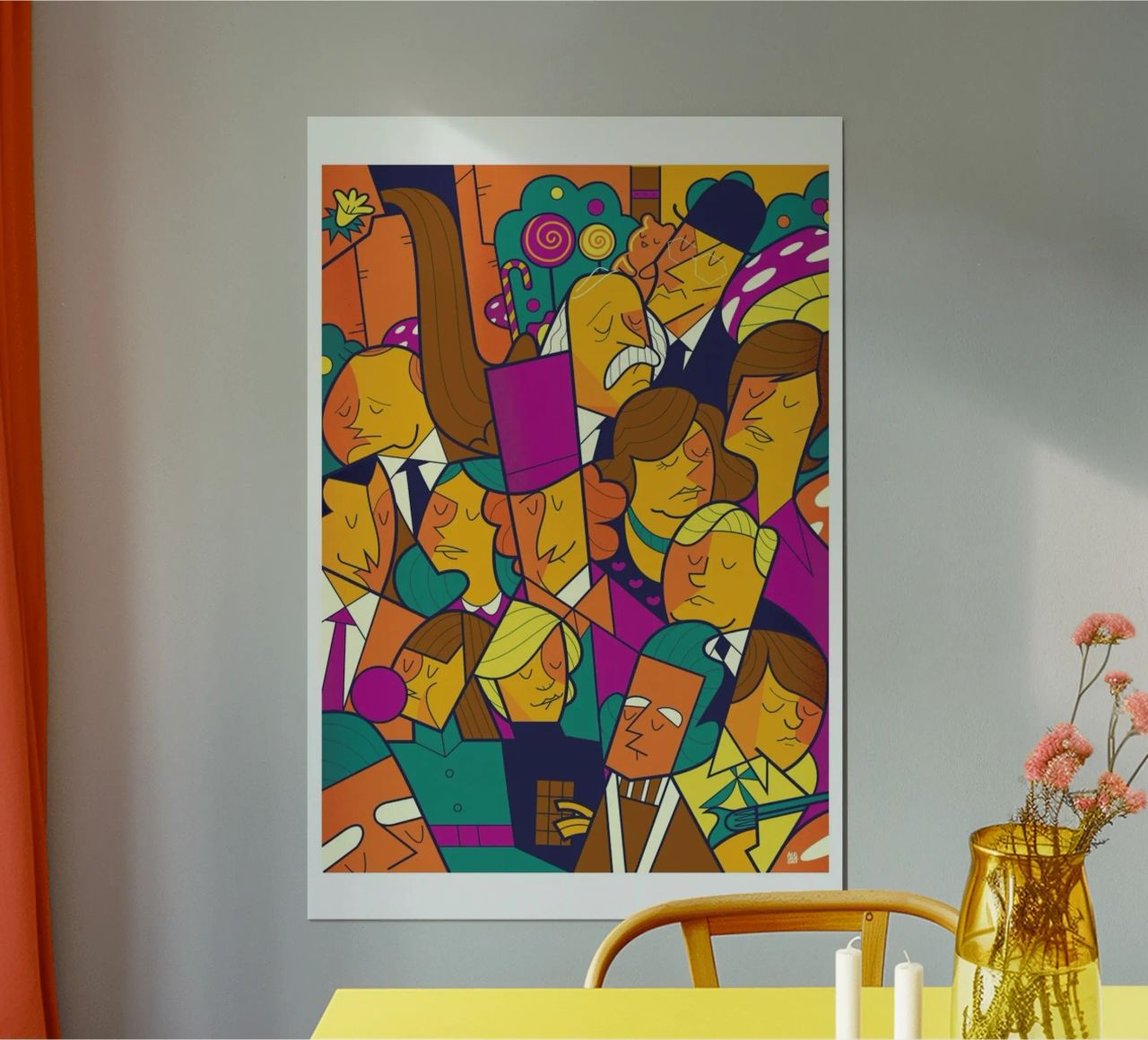 Willy Wonka poster de Ale Giorgini