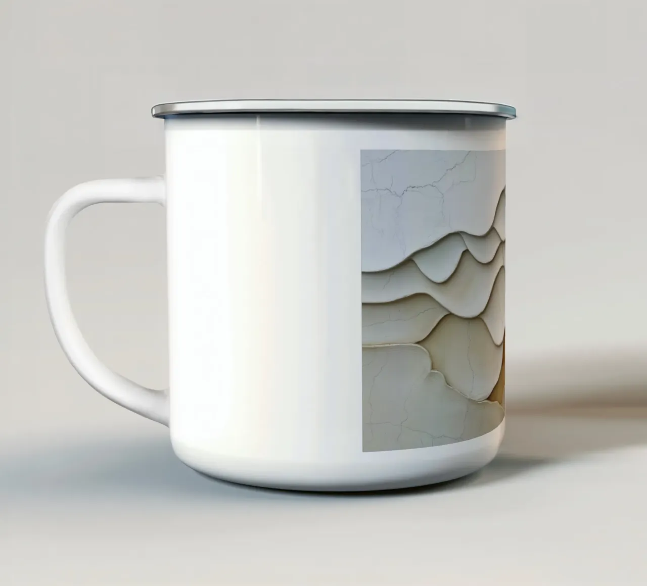 Forme organiche astratte tazza in smalto da Imagine