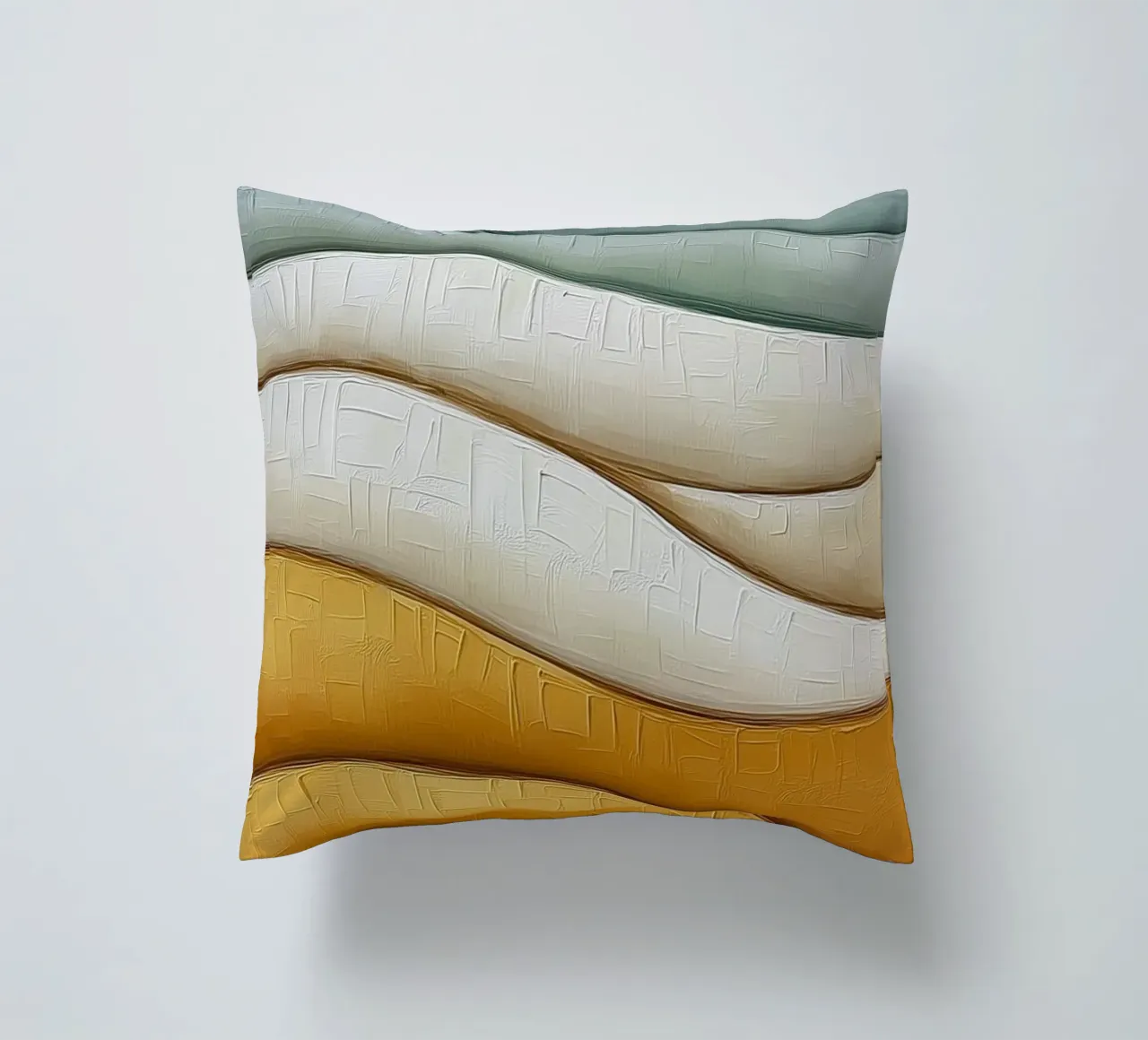 Abstract waves decorative cushion by Imagine