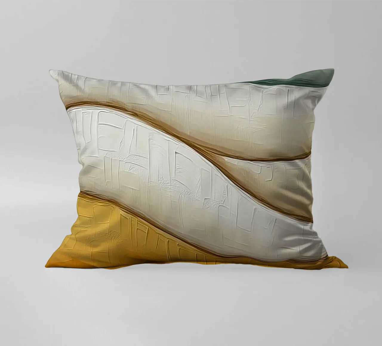 Abstract waves decorative cushion by Imagine