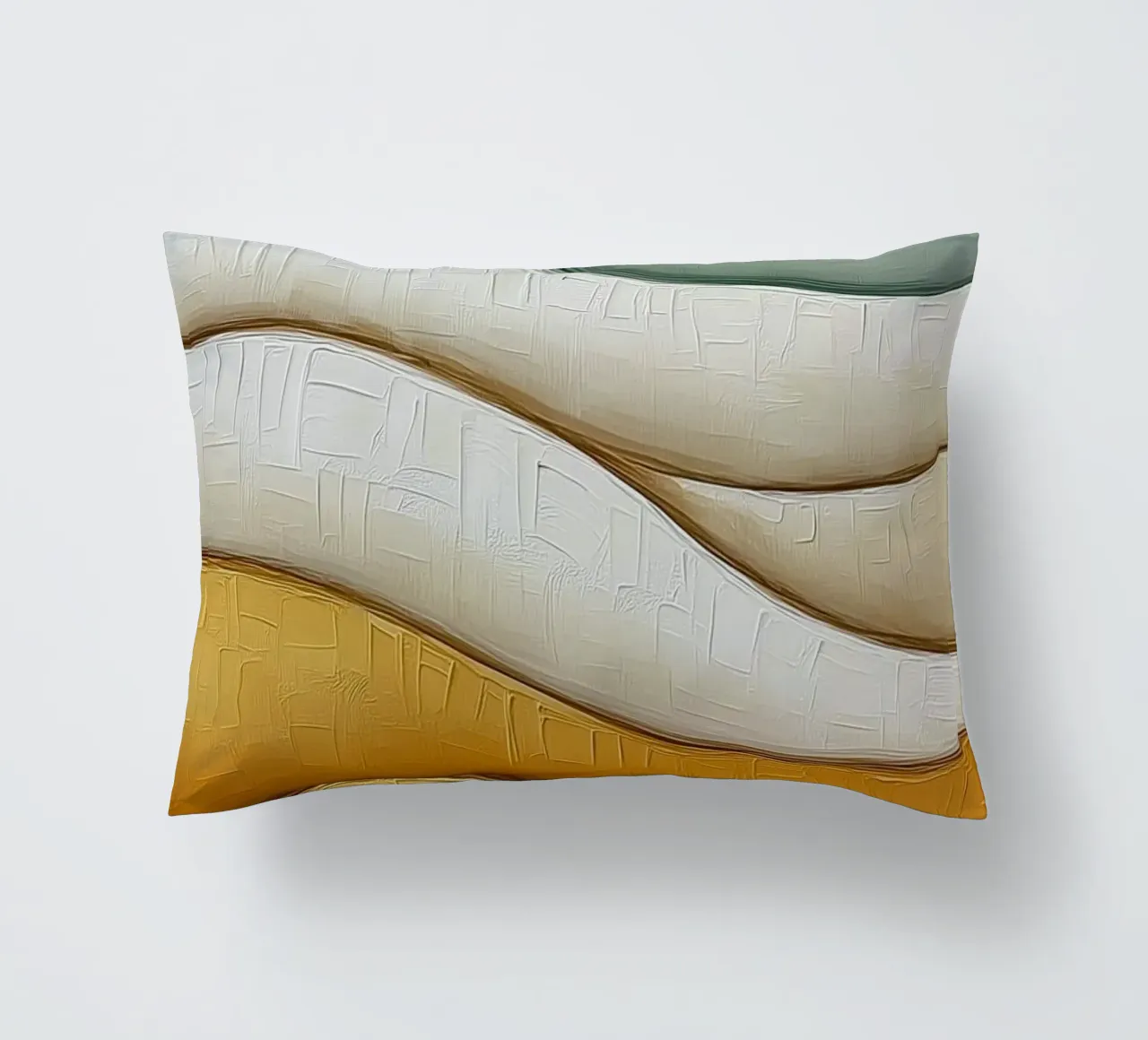 Abstract waves decorative cushion by Imagine