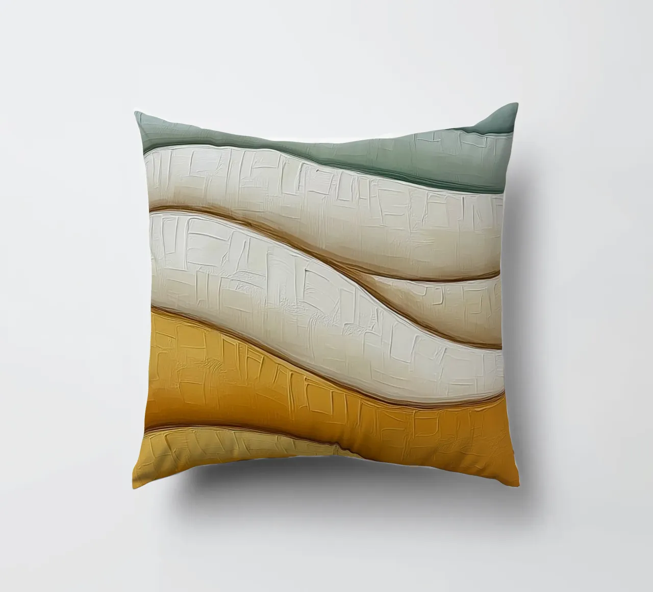 Abstract waves decorative cushion by Imagine