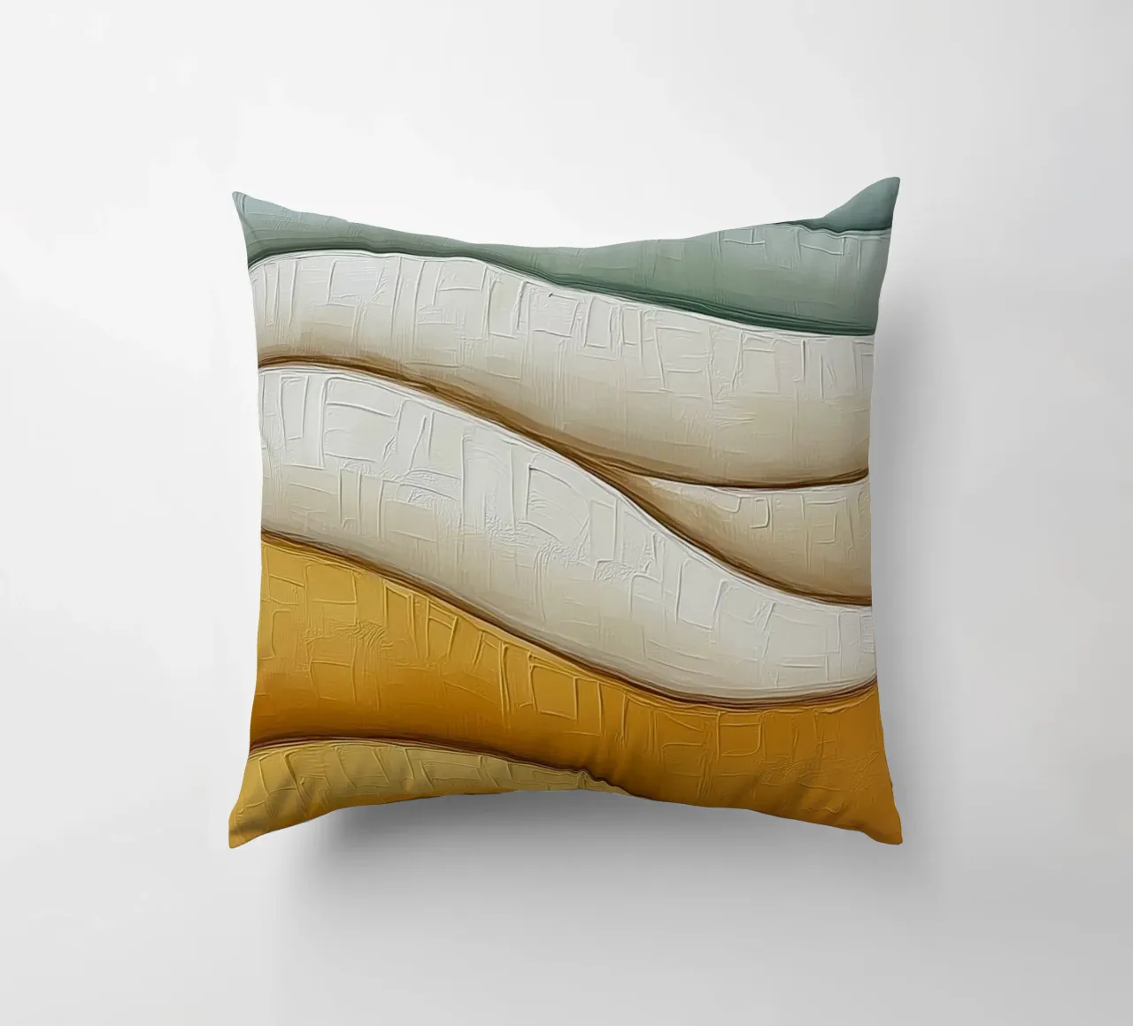 Abstract waves decorative cushion by Imagine