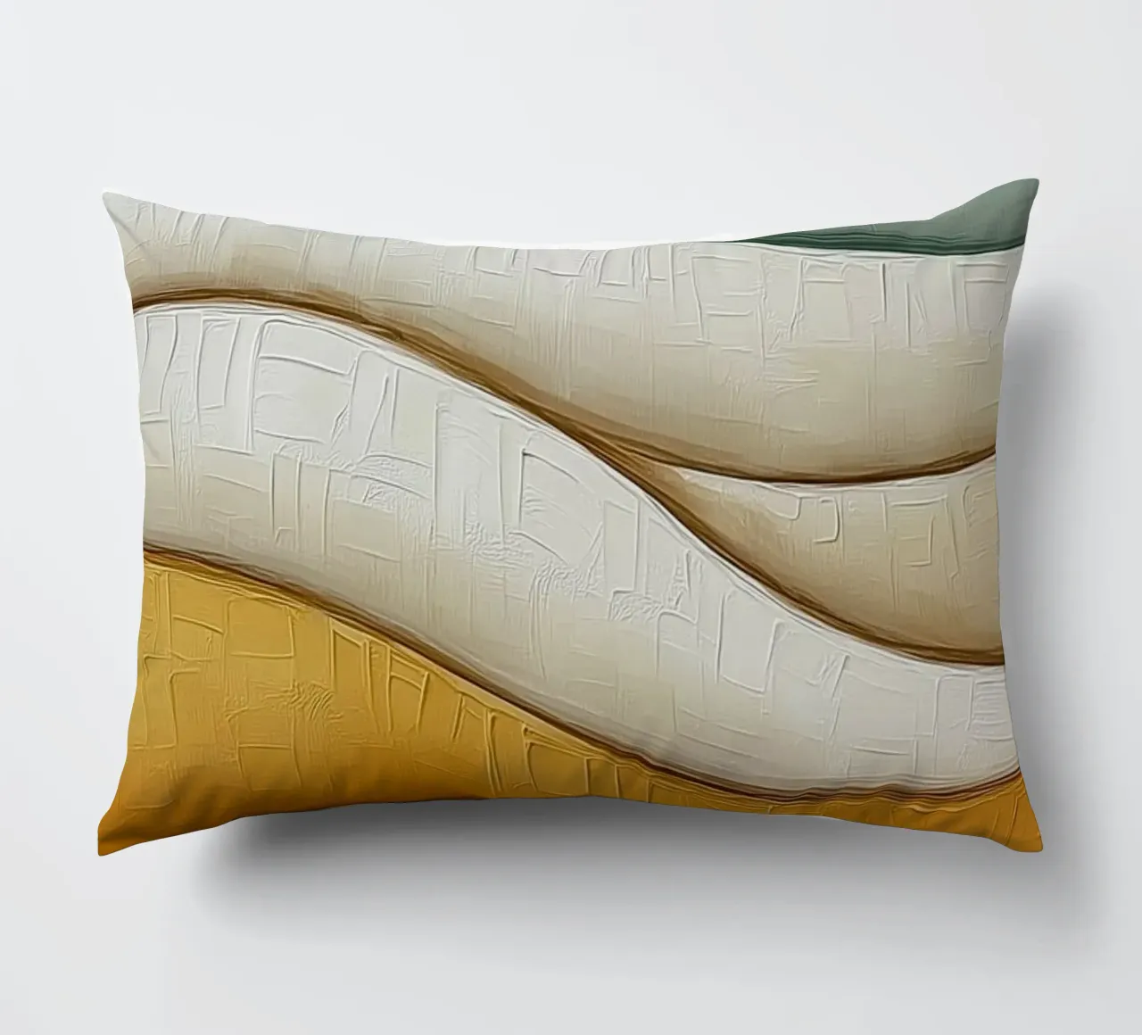 Abstract waves decorative cushion by Imagine