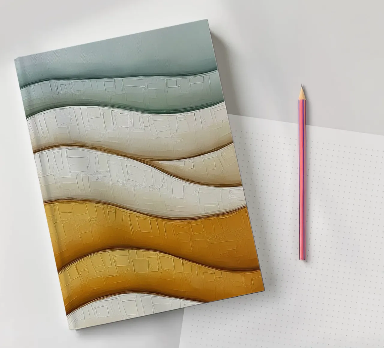 Abstract waves notebook by Imagine
