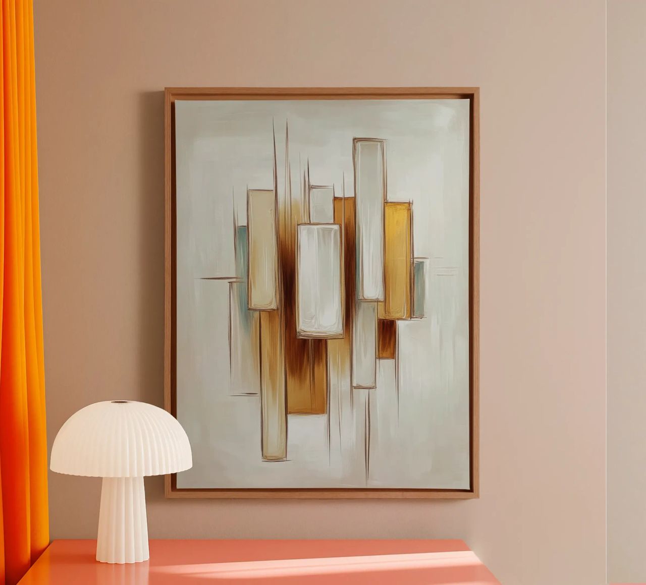 Abstract rectangles canvas by Imagine