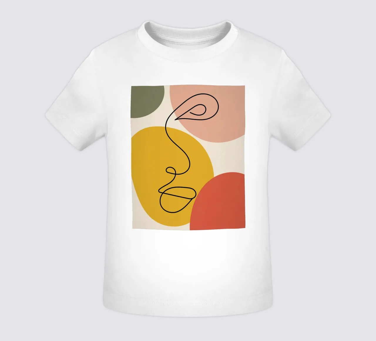 Continuous black line and colors maglietta neonato da LisaArtes