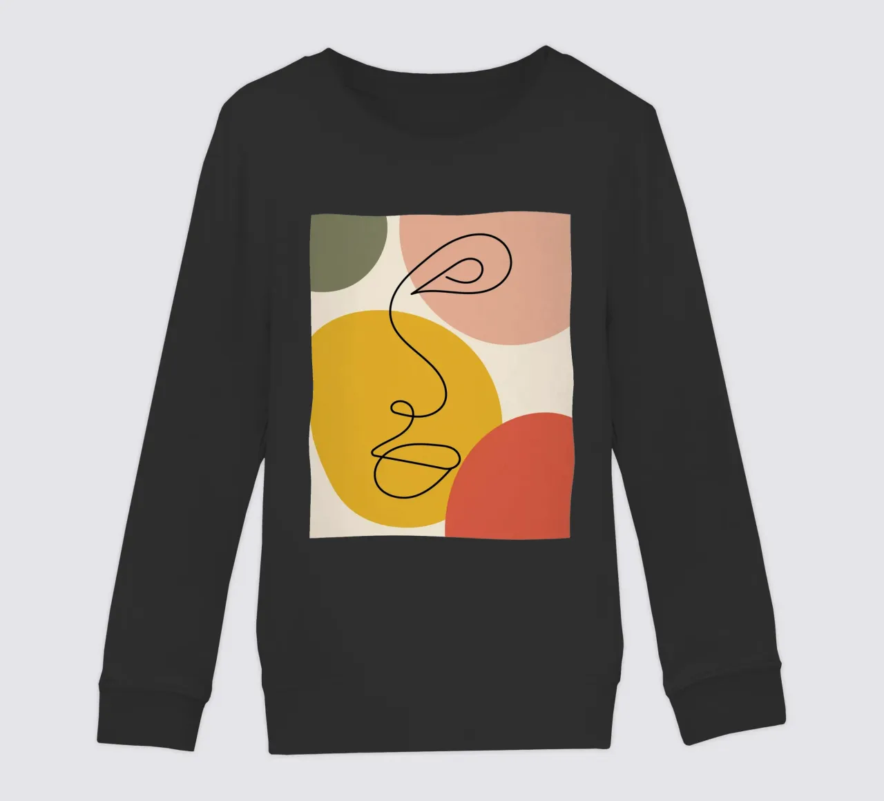 Continuous black line and colors felpa bambino da LisaArtes