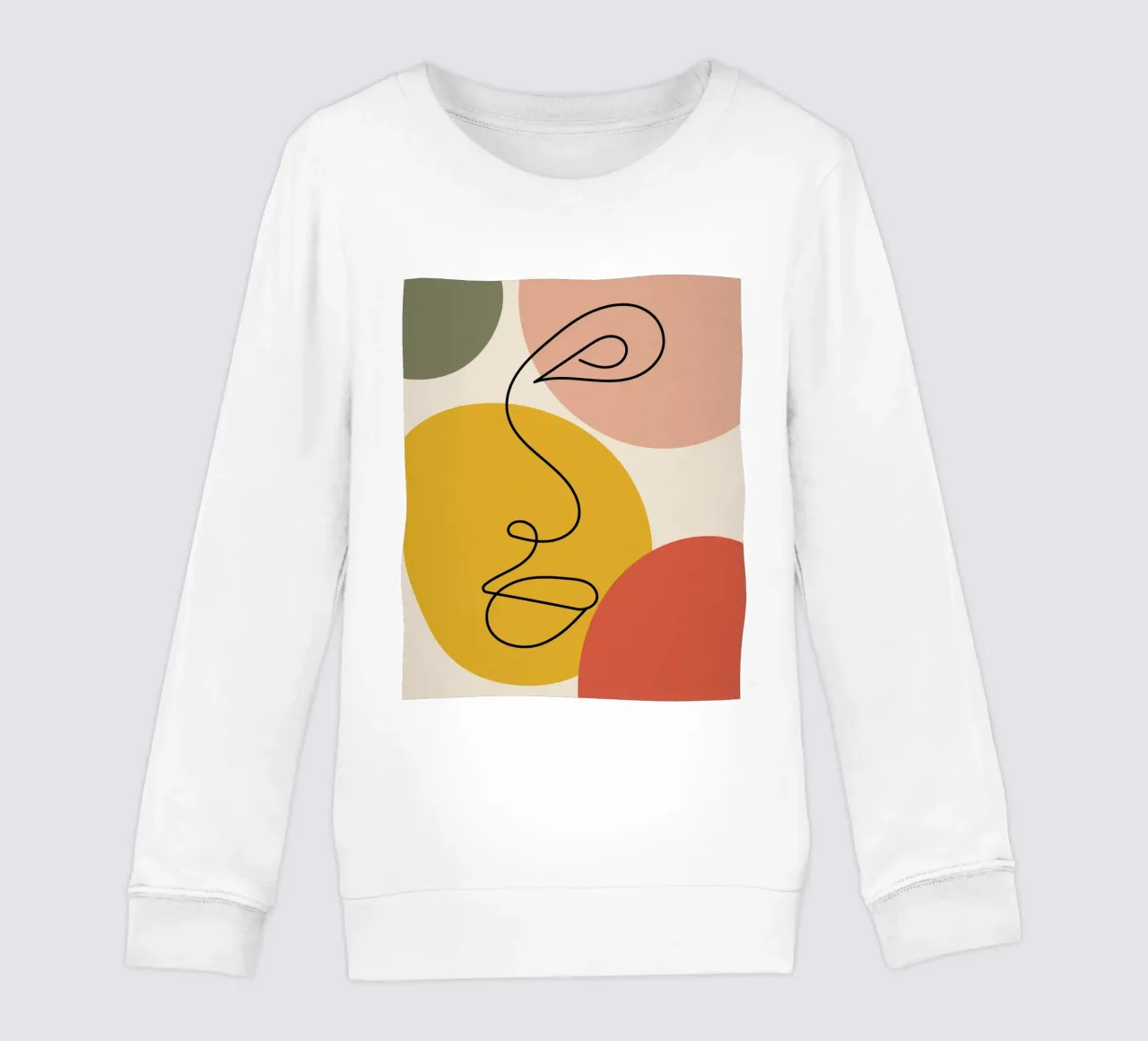 Continuous black line and colors felpa bambino da LisaArtes