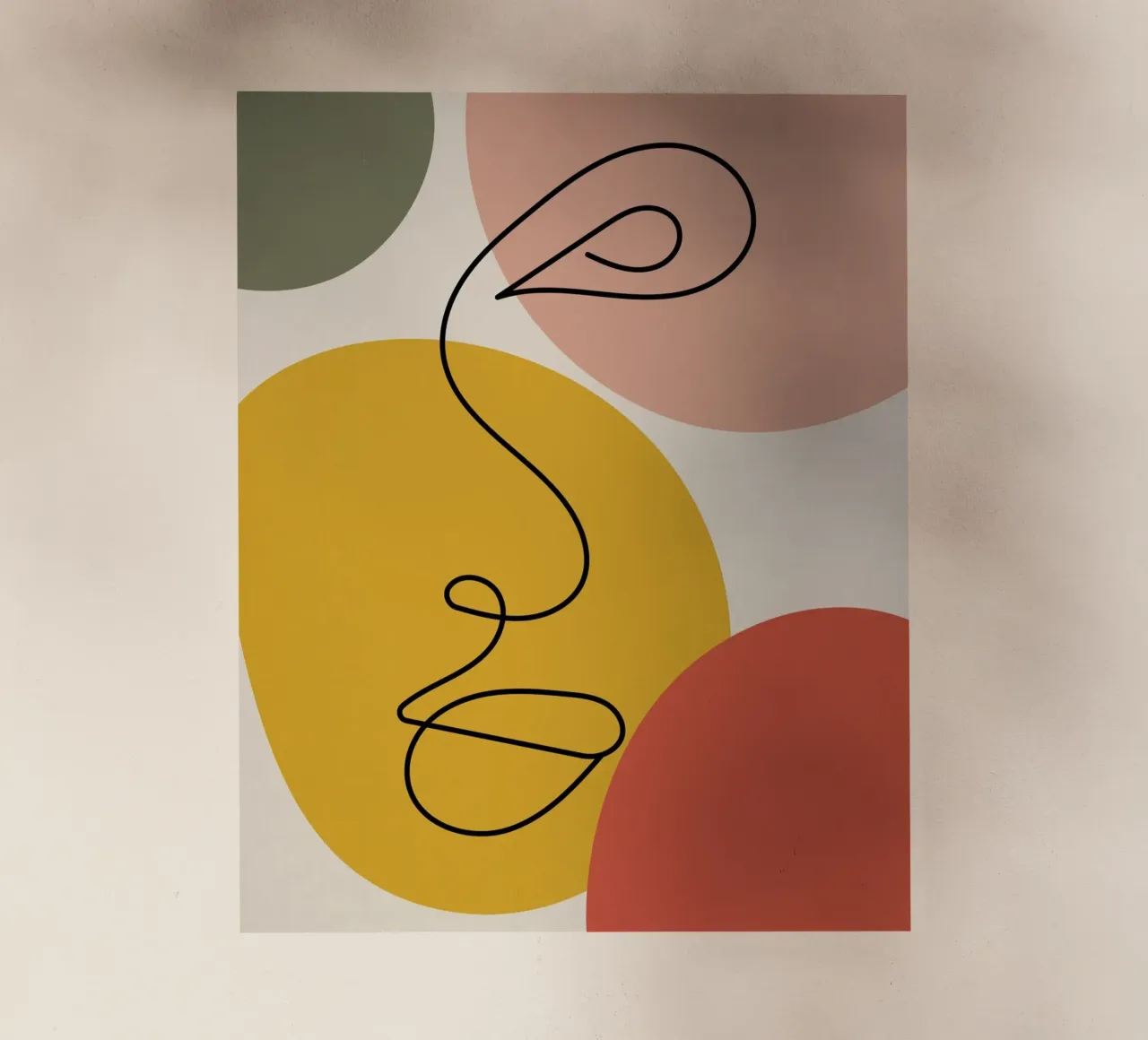 Continuous black line and colors pellicola backlit da LisaArtes